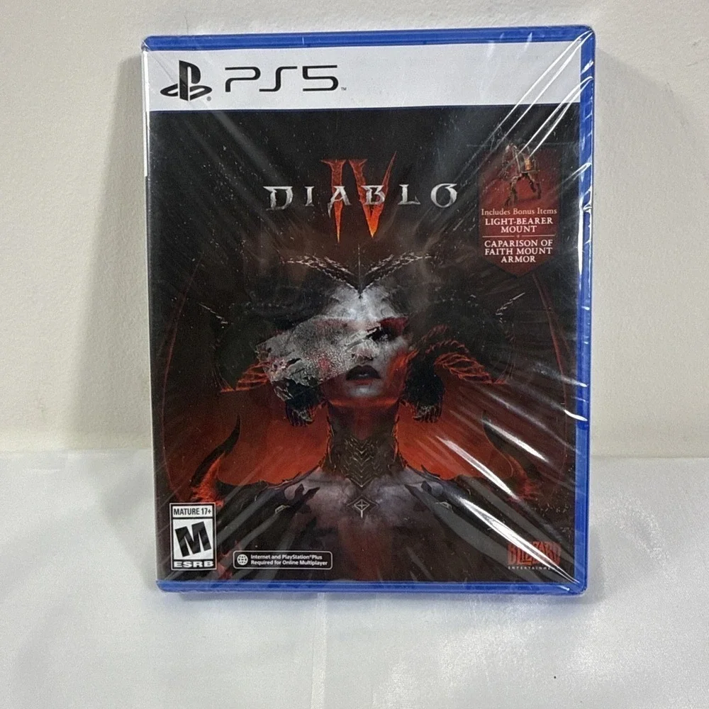 New Sealed Diablo 4 IV Playstation 5 PS5 Video Game Blizzard 17+